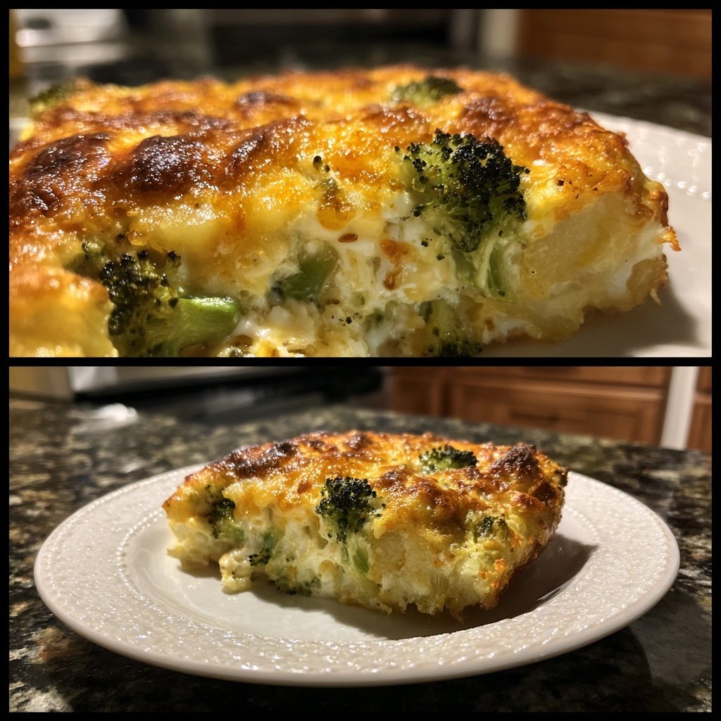 Cremiger Brokkoli Kartoffel Auflauf