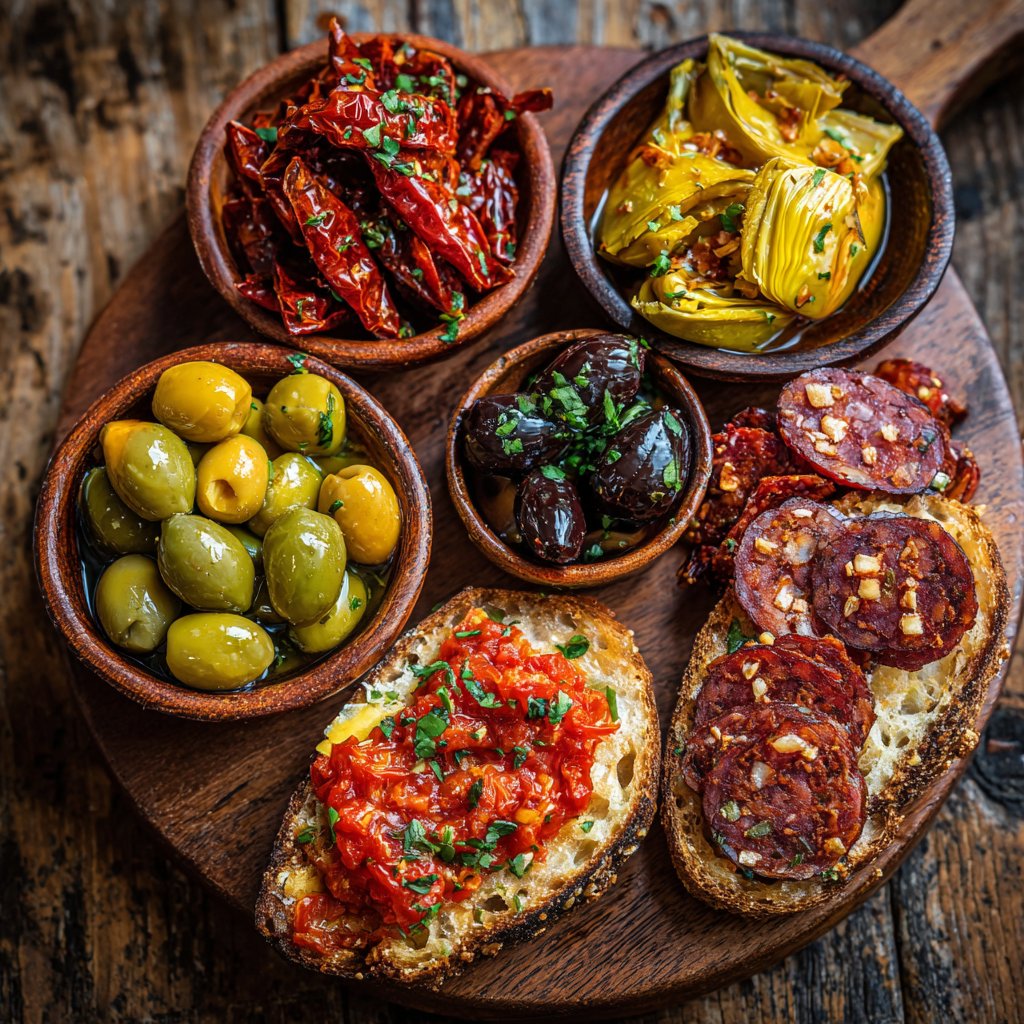 Romantische Tapas-Auswahl