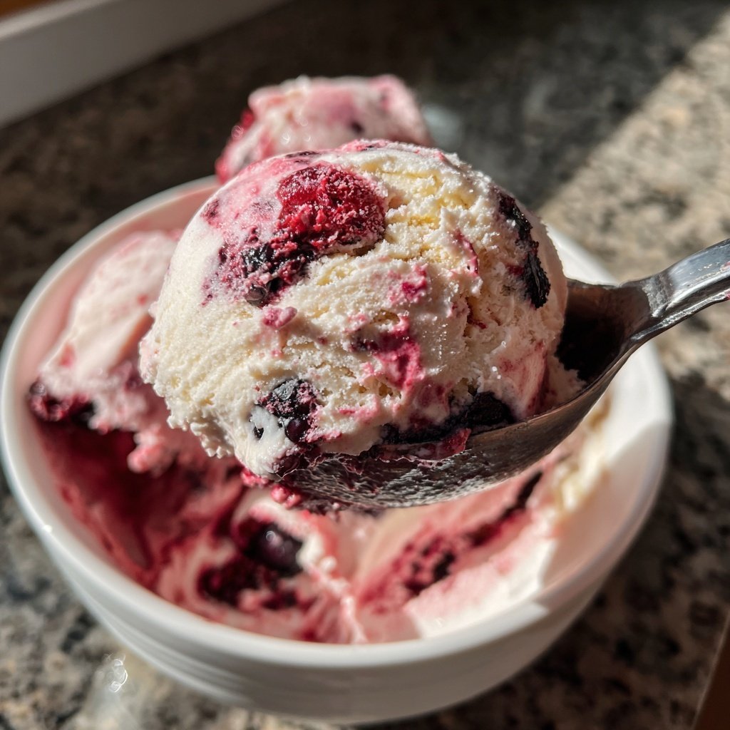 Eis Selber Machen Mit Beerenmix