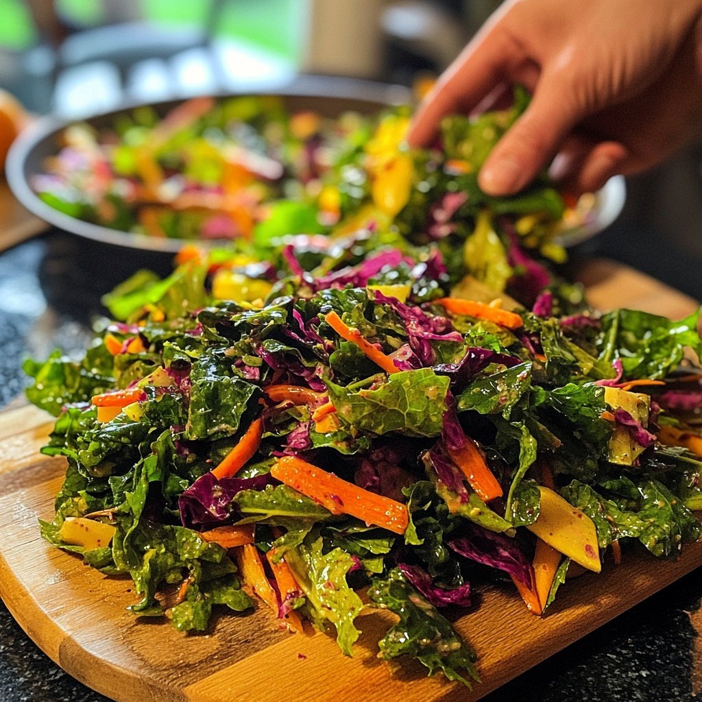 Vegetarischer Grünkohl-Salat