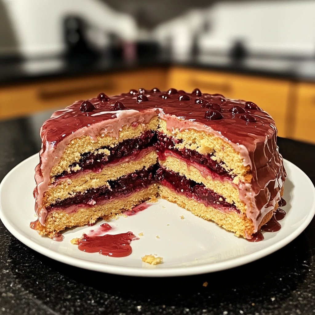 Lübecker Kirsch-Marzipan-Torte