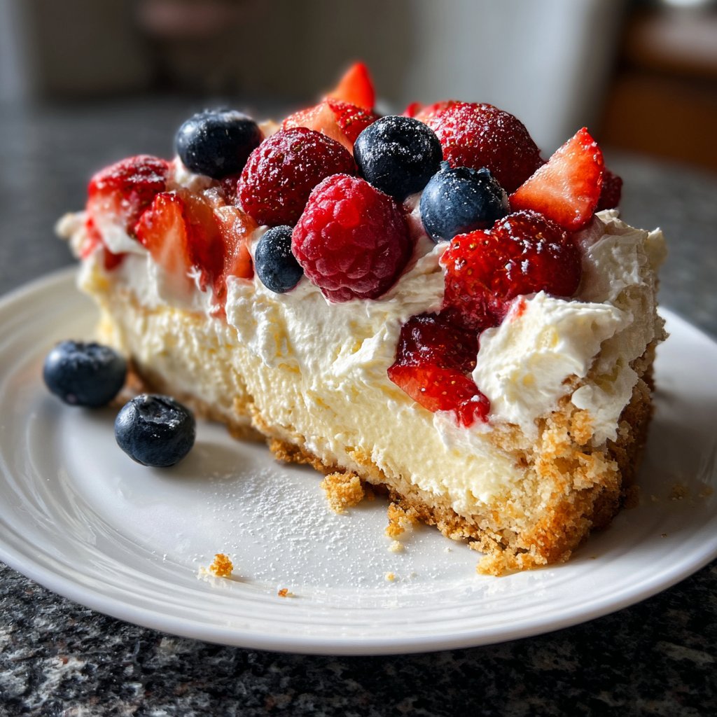 Blechkuchen mit Schmand und Früchten