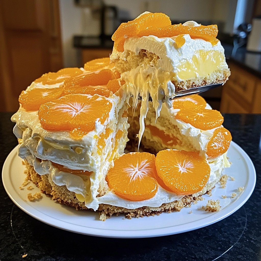 Käse-Sahne-Torte mit Mandarinen