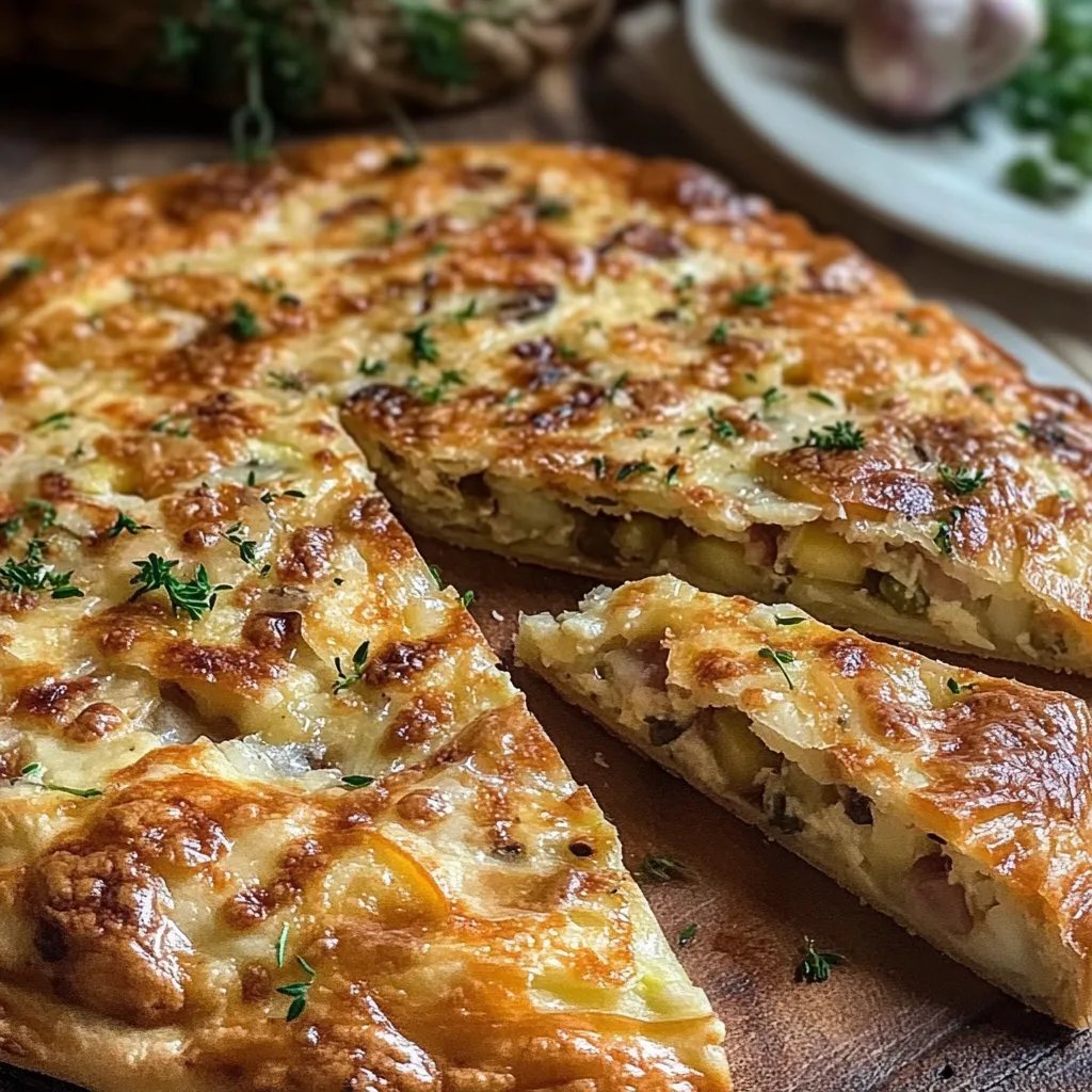 Gemüsekuchen mit Kartoffeln