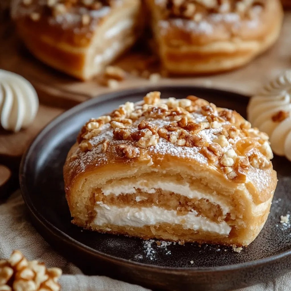 Die cremigste Karamell-Nuss-Biskuitrolle – garantiert ohne Risse!