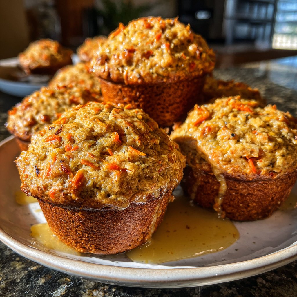 Saftige Karottenmuffins ohne Zucker