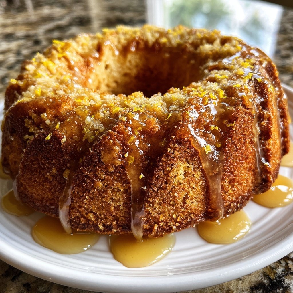 Zitronenkuchen mit Honig
