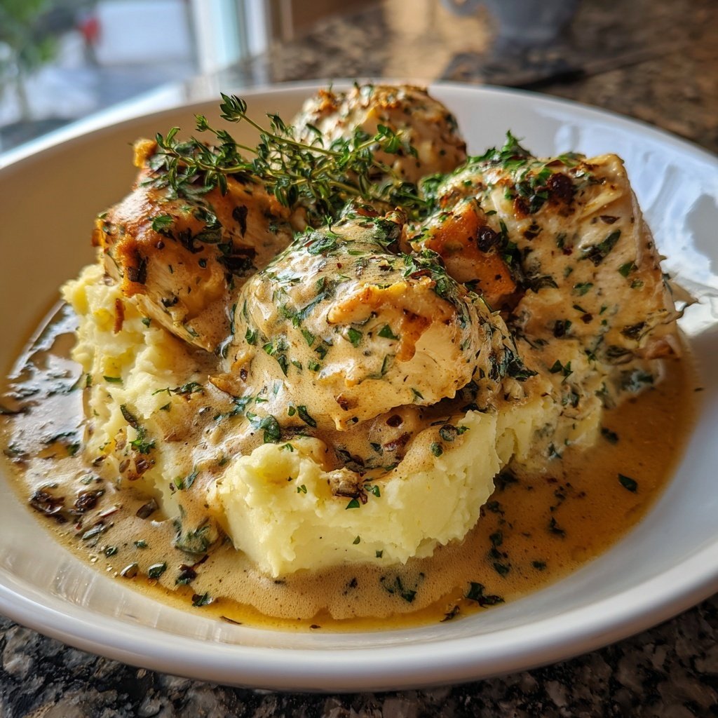 Hausmannskost Cremiges Hähnchen mit Kartoffelpüree